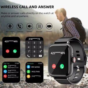 Smart Watch bundle with extra bands black themed